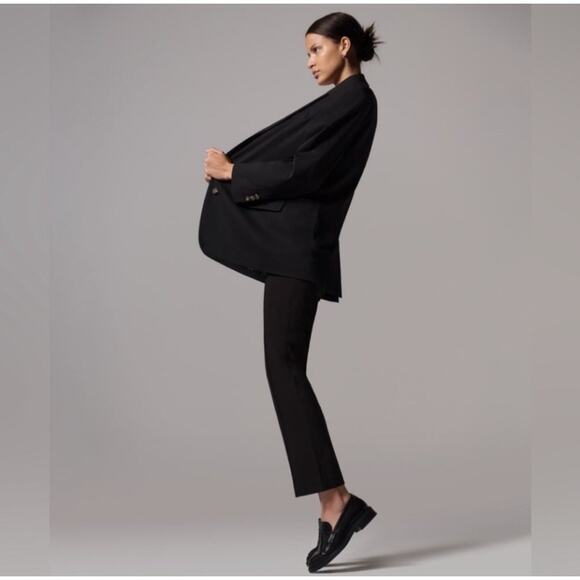 Everlane The ’80s Blazer Jacket Long Sleeve Black Women's Size 2 Oversized - Picture 5 of 11